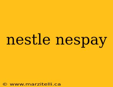 nestle nespay