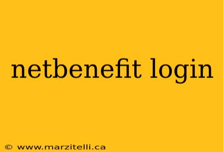 netbenefit login