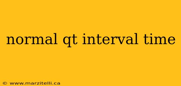 normal qt interval time