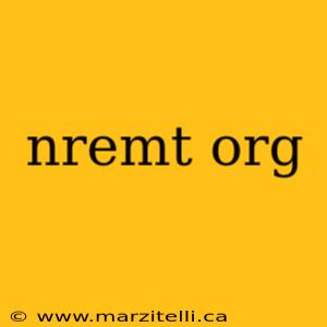 nremt org