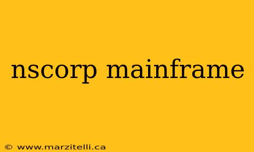 nscorp mainframe