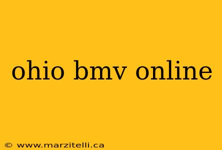 ohio bmv online