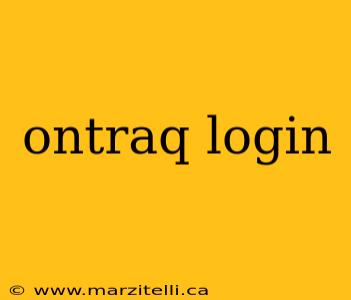 ontraq login