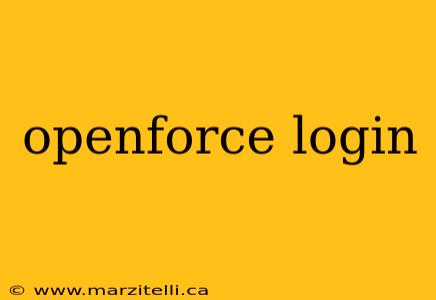 openforce login