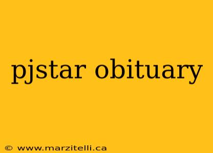 pjstar obituary