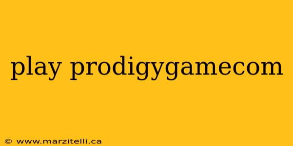 play prodigygamecom