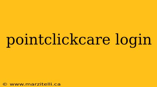 pointclickcare login