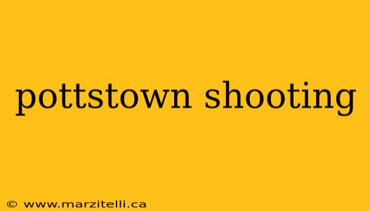 pottstown shooting