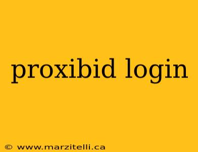 proxibid login