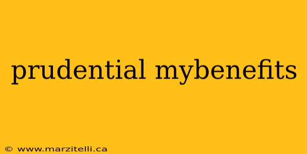 prudential mybenefits