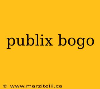 publix bogo