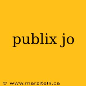 publix jo