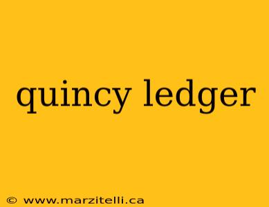 quincy ledger