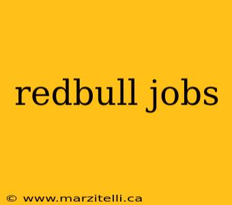 redbull jobs