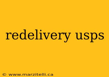 redelivery usps