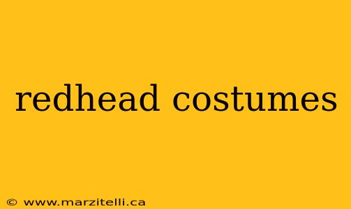 redhead costumes