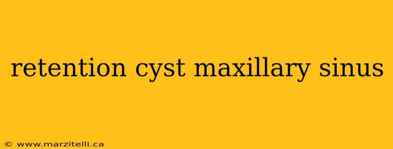 retention cyst maxillary sinus