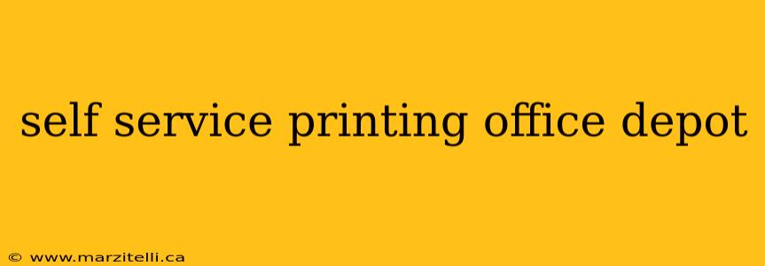 self service printing office depot