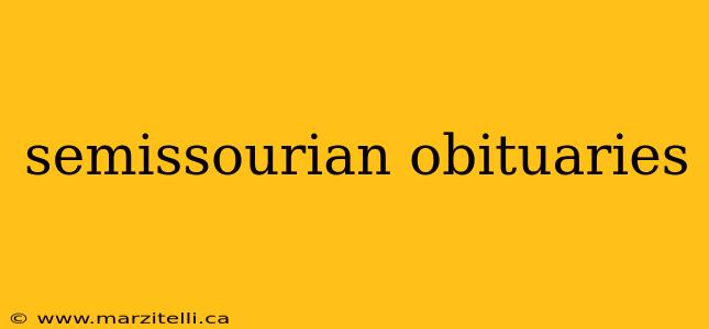 semissourian obituaries
