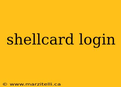 shellcard login