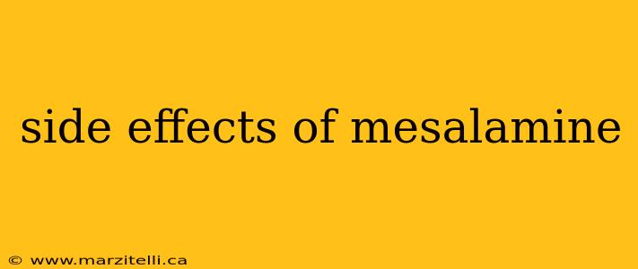 side effects of mesalamine