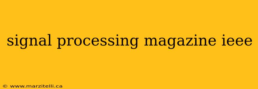 signal processing magazine ieee