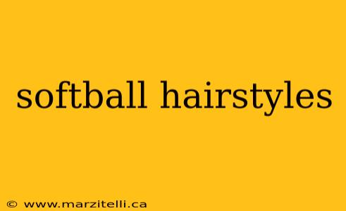 softball hairstyles