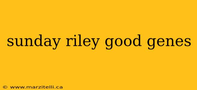 sunday riley good genes