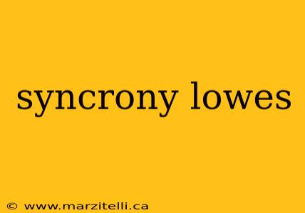 syncrony lowes