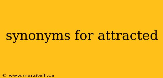 synonyms for attracted