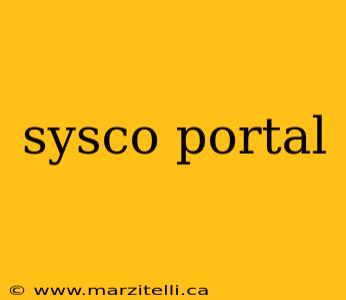 sysco portal