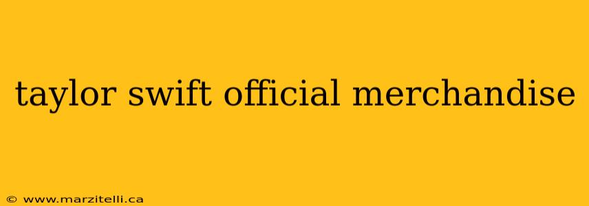 taylor swift official merchandise
