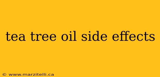 tea tree oil side effects