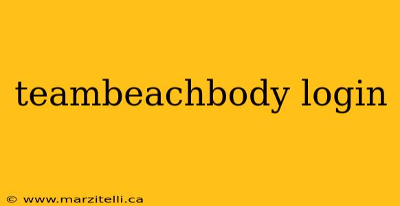 teambeachbody login