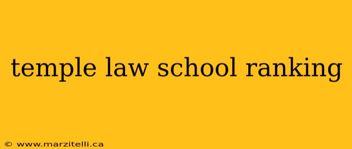 temple law school ranking