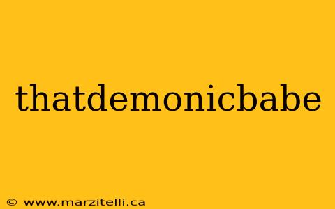 thatdemonicbabe