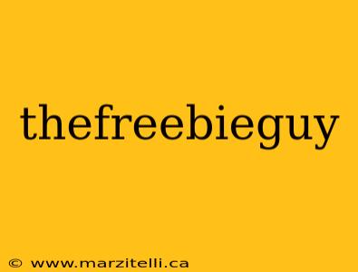 thefreebieguy