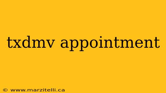 txdmv appointment