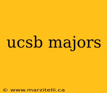 ucsb majors