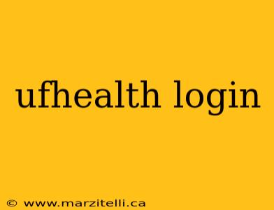 ufhealth login