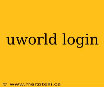 uworld login
