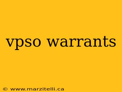 vpso warrants