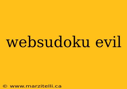 websudoku evil