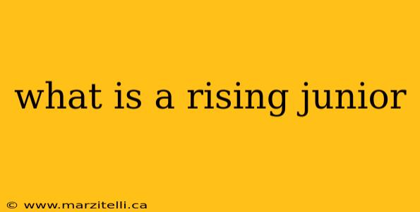 what is a rising junior