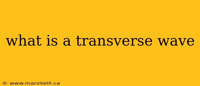 what is a transverse wave