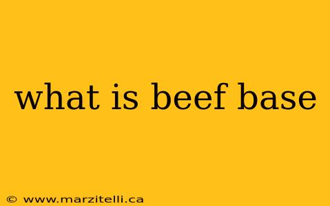 what is beef base