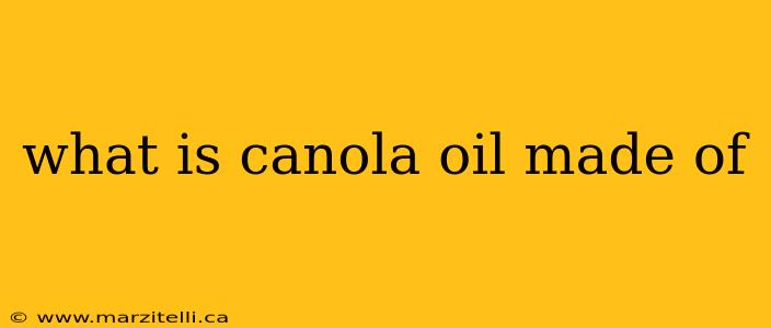 what is canola oil made of