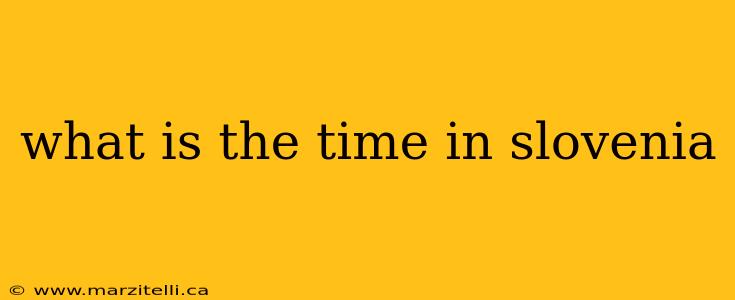 what is the time in slovenia