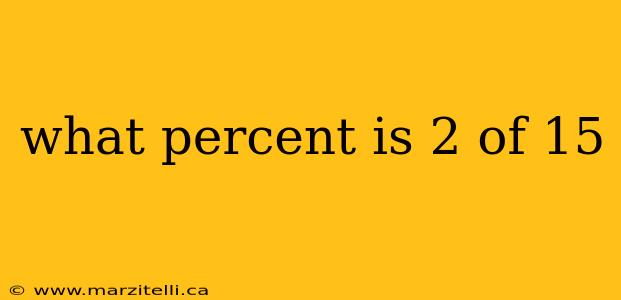 what percent is 2 of 15