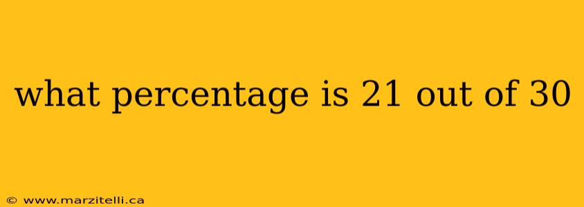 what percentage is 21 out of 30